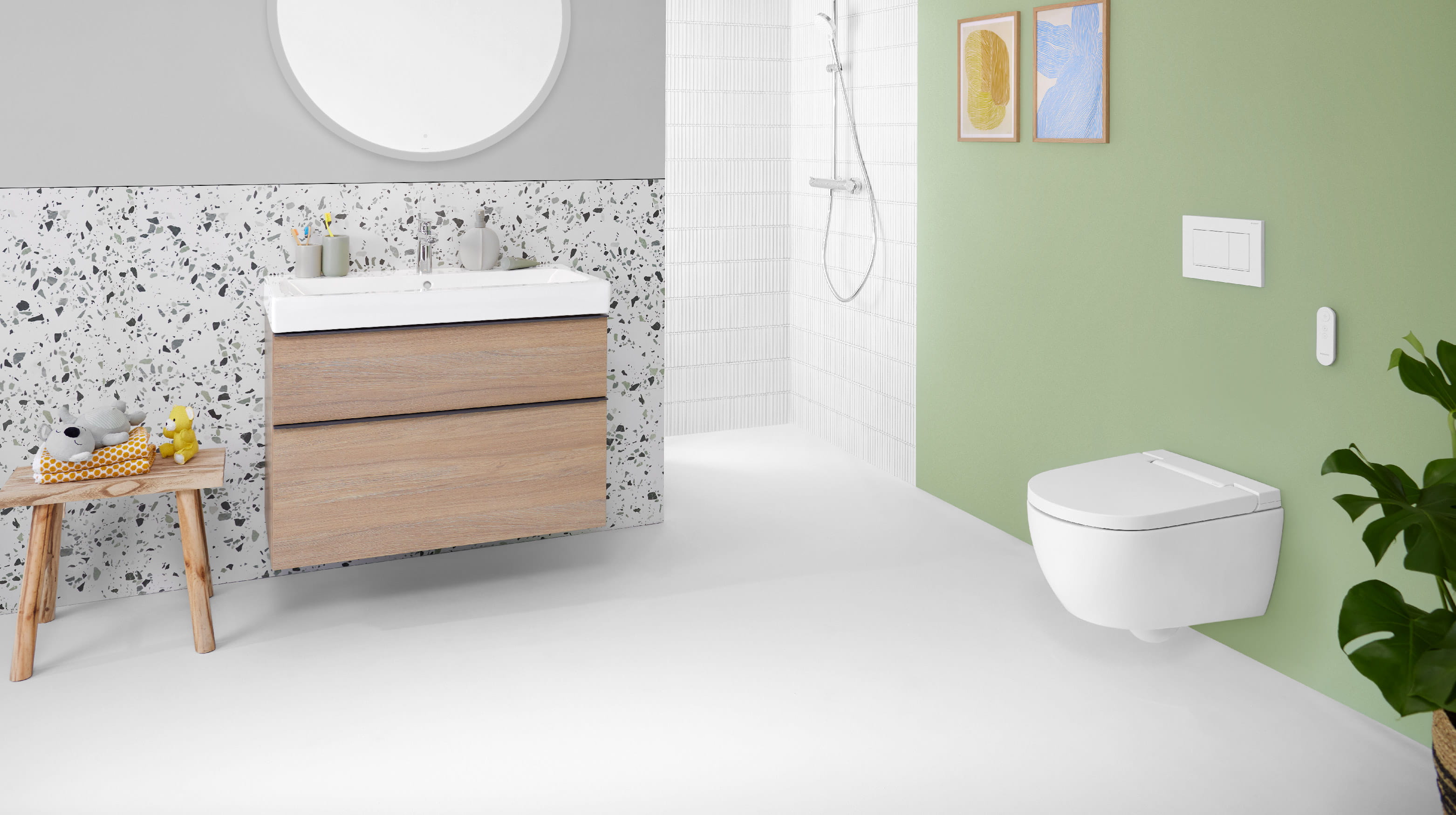 Sprchovací WC Geberit AquaClean Alba