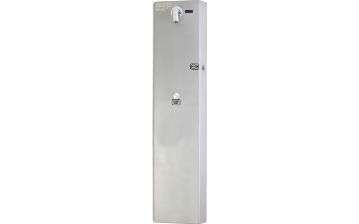 AZP BRNO ZAS 3.1 žetonový automat 250x1000mm, povrchový, sprchový, nerez
