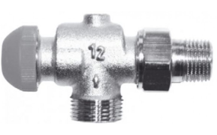 HERZ TS-98-VHF termostatický ventil M30x1,5, 1/2" axiální, s plynulým přednastavením a číselnou stupnicí