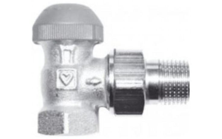 HERZ TS-98-VHF termostatický ventil M30x1,5, 3/4" rohový, s plynulým přednastavením a číselnou stupnicí