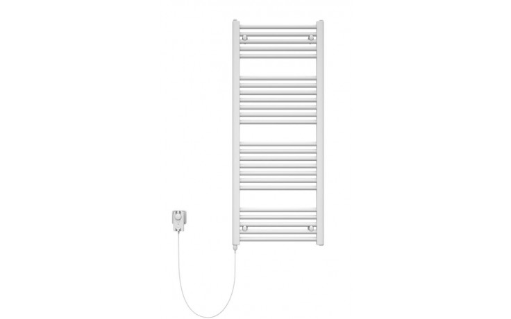 KORADO KORALUX LINEAR COMFORT - E koupelnový radiátor 1500/450, tyč vlevo ze skříně/zásuvky, bílá RAL9016