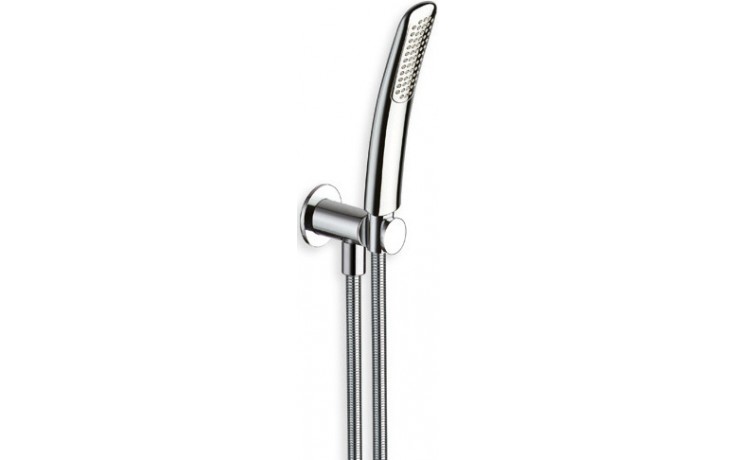 CRISTINA sprchová souprava 3-dílná, ruční sprcha 232 mm, hadice, držák, chrom