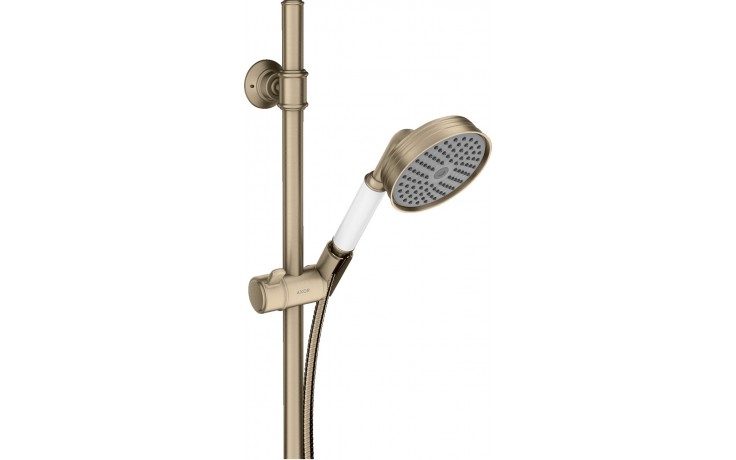 AXOR MONTREUX 1JET sprchová souprava 3-dílná, ruční sprcha pr. 100 mm, tyč, hadice, kartáčovaný nikl