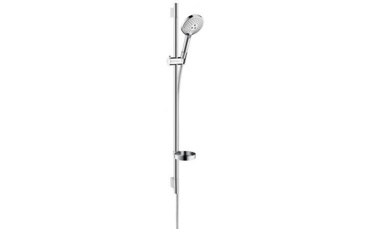 HANSGROHE RAINDANCE SELECT S 120 3JET sprchová souprava 4-dílná, ruční sprcha pr. 125 mm, 3 proudy, tyč, hadice, mýdlenka, EcoSmart, chrom