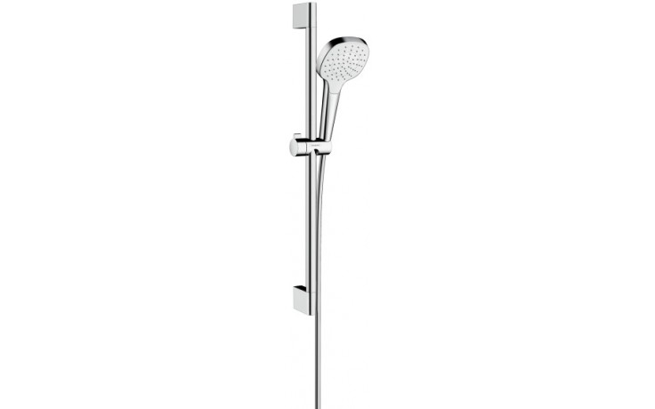 HANSGROHE CROMA SELECT E 1JET sprchová souprava 3-dílná, ruční sprcha 110x110 mm, tyč, hadice, bílá/chrom