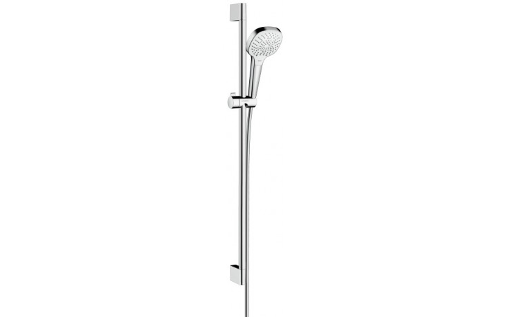 HANSGROHE CROMA SELECT E 3JET sprchová souprava 3-dílná, ruční sprcha 110x110 mm, 3 proudy, tyč, hadice, bílá/chrom
