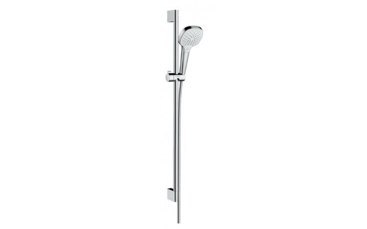 HANSGROHE CROMA SELECT E VARIO 3JET sprchová souprava 3-dílná, ruční sprcha 110x110 mm, 3 proudy, tyč, hadice, EcoSmart, bílá/chrom