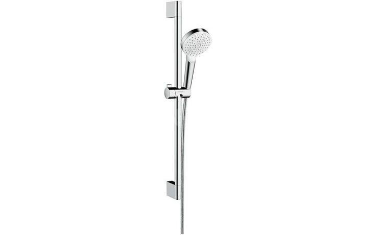HANSGROHE CROMETTA 1JET sprchová souprava 3-dílná, ruční sprcha pr. 100 mm, tyč, hadice, Green, bílá/chrom