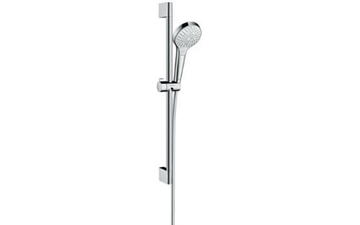 HANSGROHE CROMA SELECT S MULTI 3JET sprchová souprava 3-dílná, ruční sprcha pr. 110 mm, 3 proudy, tyč, hadice, EcoSmart, bílá/chrom