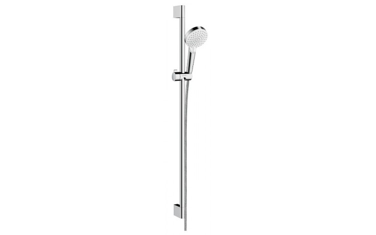 HANSGROHE CROMETTA VARIO 2JET sprchová souprava 3-dílná, ruční sprcha pr. 100 mm, 2 proudy, tyč, hadice, bílá/chrom
