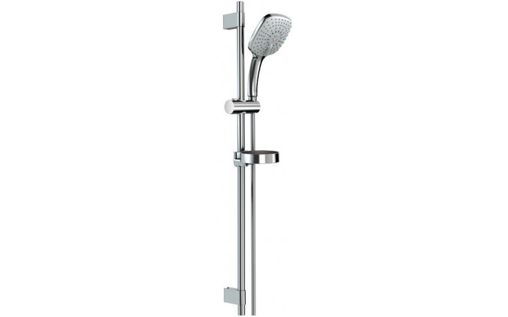 IDEAL STANDARD IDEALRAIN CUBE XL3 sprchová souprava 4-dílná, ruční sprcha 130x130 mm, 3 proudy, tyč, hadice, mýdlenka, chrom