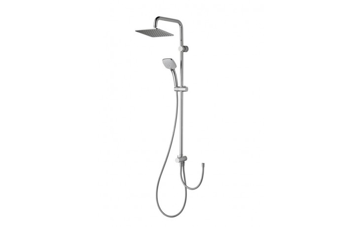 IDEAL STANDARD IDEALRAIN CUBE sprchový set bez baterie, hlavová sprcha, ruční sprcha se 3 proudy, tyč, hadice, chrom