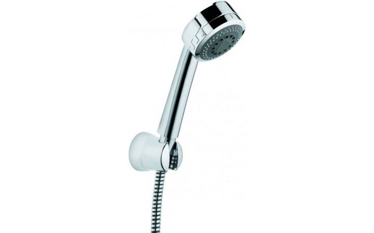 KLUDI ZENTA 2S sprchová souprava 3-dílná, ruční sprcha pr. 84 mm, 2 proudy, hadice, držák, chrom
