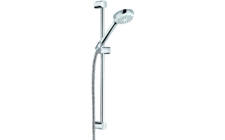 KLUDI LOGO 1S sprchová souprava 3-dílná, ruční sprcha pr. 96 mm, tyč, hadice, chrom