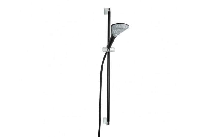 KLUDI FIZZ 3S sprchová souprava 3-dílná, ruční sprcha 270 mm, 3 proudy, tyč, hadice, matná černá/chrom