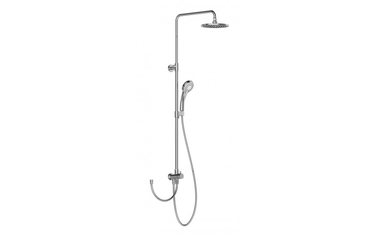 RAVAK DS 090.00 sprchový set bez baterie, hlavová sprcha, ruční sprcha s 5 proudy, tyč, hadice, chrom