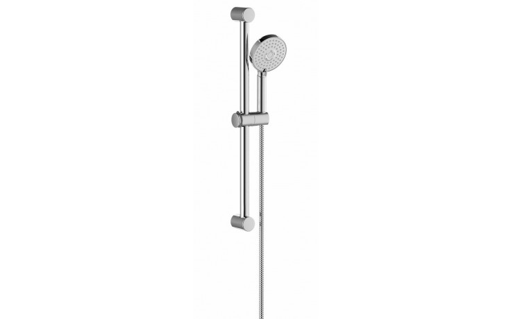 RAVAK 922.00 sprchová souprava 3-dílná, ruční sprcha pr. 118 mm, 3 proudy, tyč, hadice, lesklý chrom