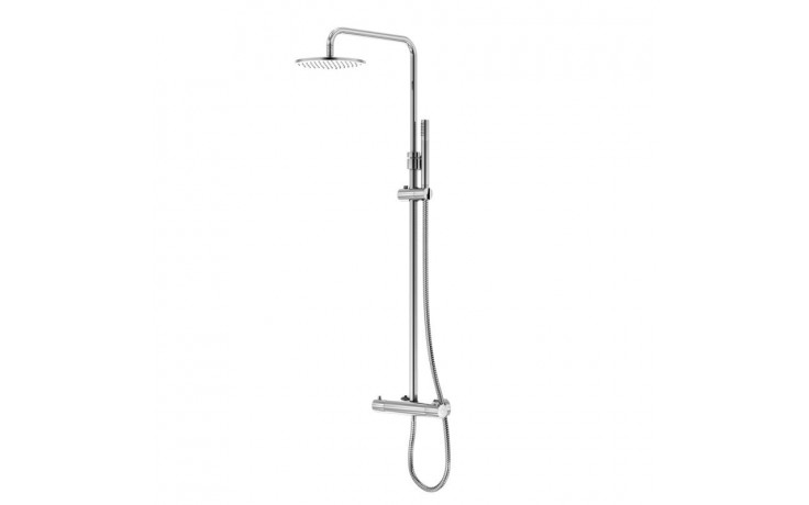 STEINBERG 100 sprchový set s termostatickou baterií, hlavová sprcha, ruční sprcha, tyč, hadice, chrom