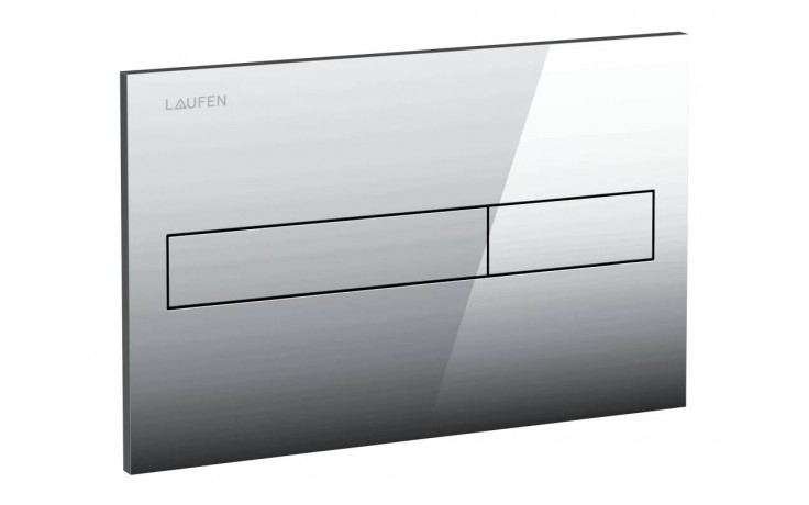 LAUFEN LIS AW1 ovládací tlačítko pro dvě splachování, plast, chrom