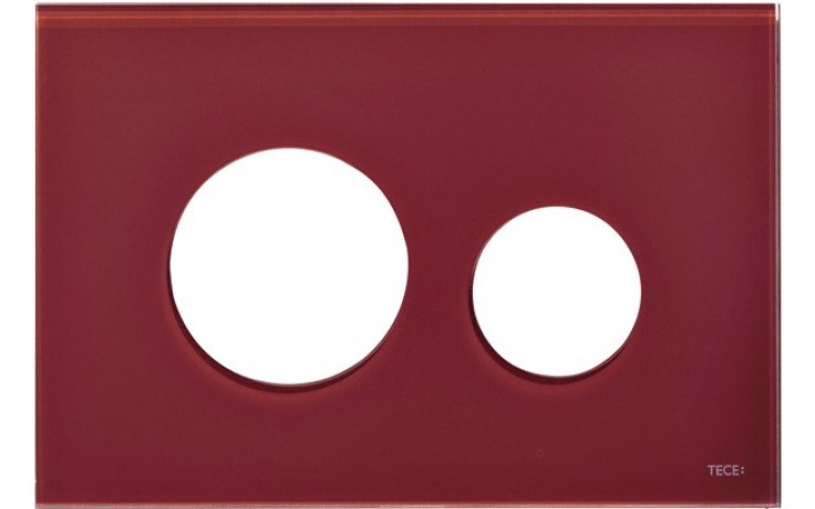 TECE LOOP kryt 220x150mm, pro kombinaci s tlačítkovou deskou, sklo/rubínově červená