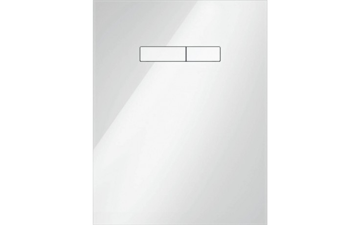 TECE LUX ovládací tlačítko pro dvě splachování, sklo, bílá