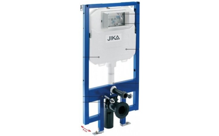 JIKA WC SYSTEM COMPACT podomítkový modul 580x110x1140mm, pro závěsné klozety se samonosným ocelovým rámem