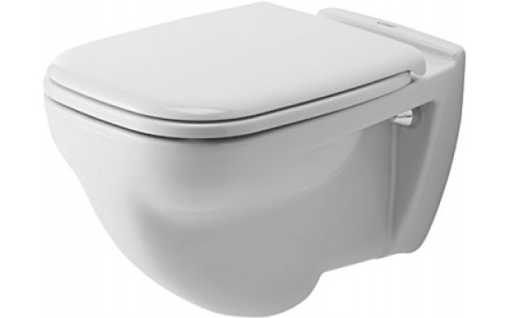 DURAVIT D-CODE závěsné WC 355x540mm, ploché splachování, bílá