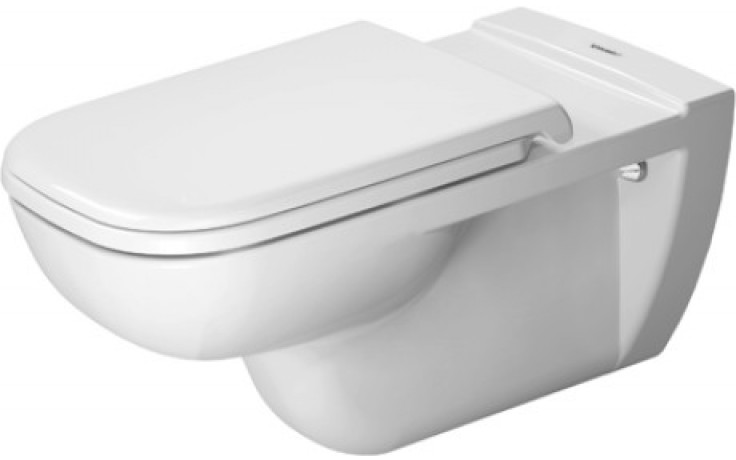 DURAVIT D-CODE závěsné WC 360x700x345mm, bezbariérové, hluboké splachování, bílá 