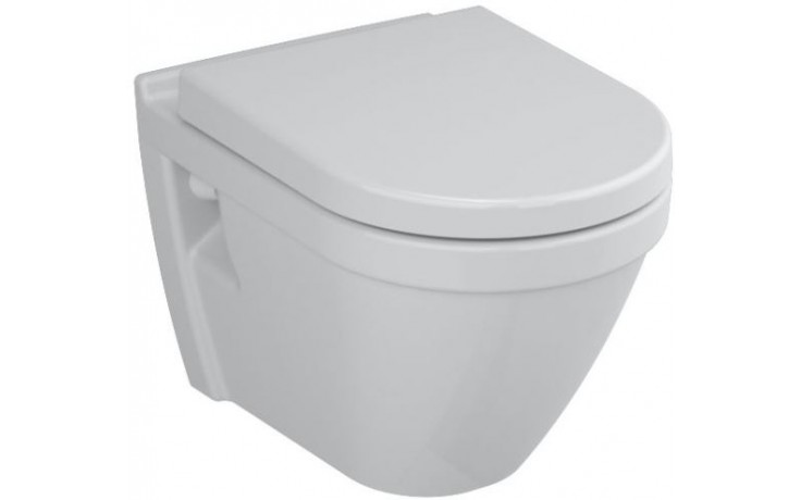 VITRA S50 závěsné WC 355x520mm, vodorovný odpad, hluboké splachování, bílá