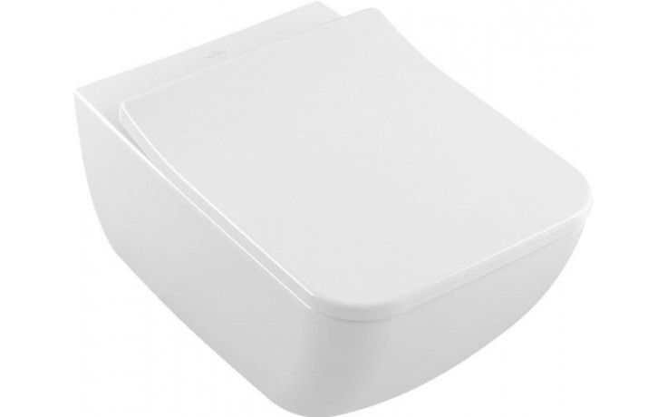 VILLEROY & BOCH VENTICELLO combi-pack závěsný klozet 375x560mm, s WC sedátkem Slimseat, bílá Alpin