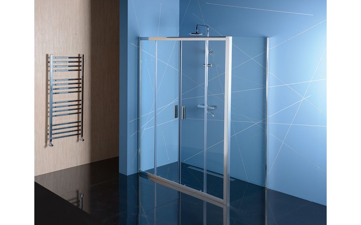POLYSAN EASY LINE boční stěna 80x190 cm, aluchrom/čiré sklo