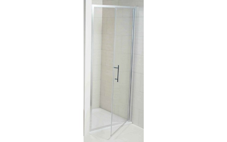 JIKA CUBITO PURE sprchové dveře 100x195 cm, pivotové, lesklý hliník/sklo čiré