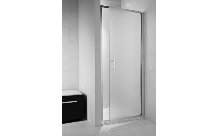 JIKA CUBITO PURE sprchové dveře 90x195 cm, pivotové, lesklý hliník/sklo arctic 