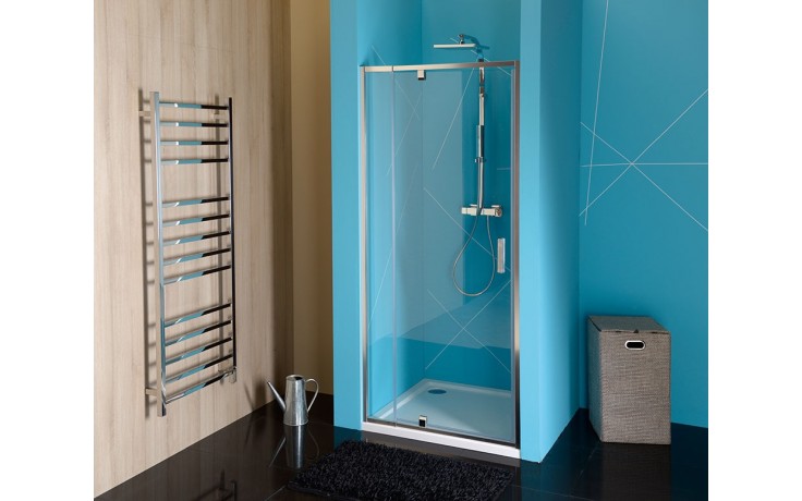 POLYSAN EASY LINE sprchové dveře 90x190 cm, lítací, aluchrom/čiré sklo