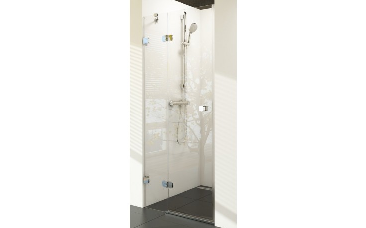 RAVAK BRILLIANT BSD2 80L sprchové dveře 80x195 cm, křídlové, levé, chrom/sklo transparent