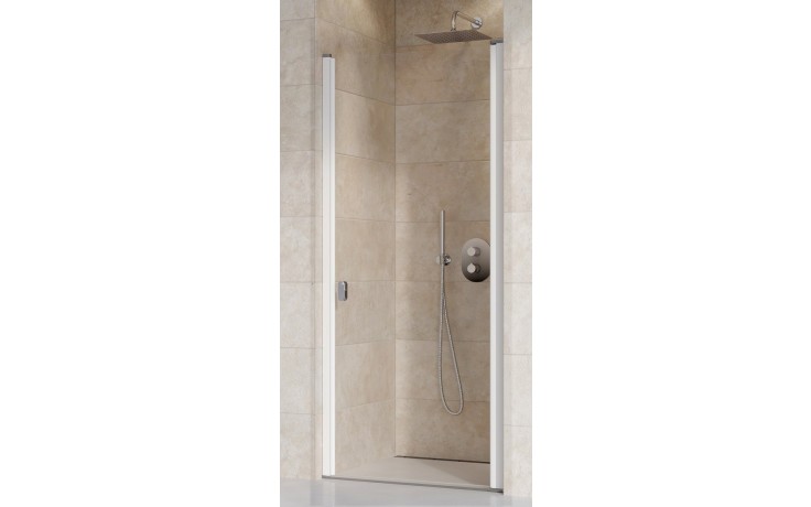 RAVAK CHROME CSD1 80 sprchové dveře 80x195 cm, lítací, bílá/sklo transparent