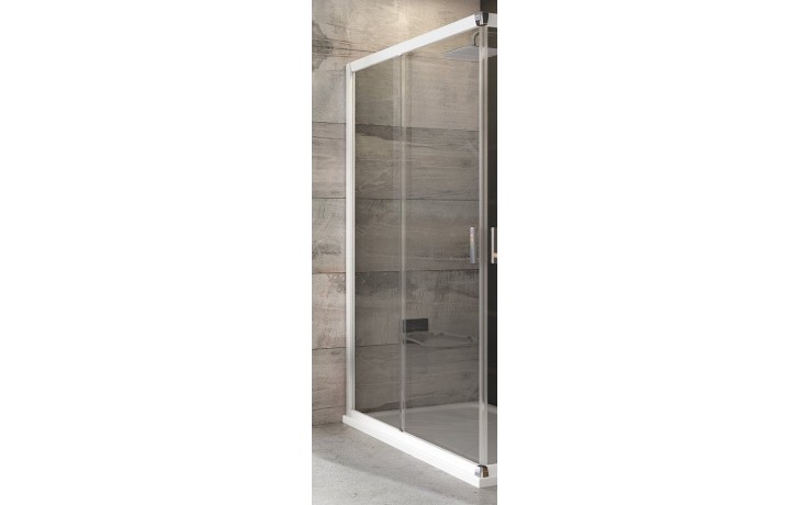 RAVAK BLIX BLRV2K 80 sprchové dveře 80x190 cm, posuvné, bílá/sklo transparent