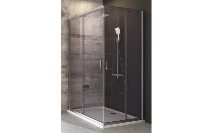 RAVAK BLIX BLRV2K 80 sprchové dveře 80x190 cm, posuvné, satin/sklo transparent