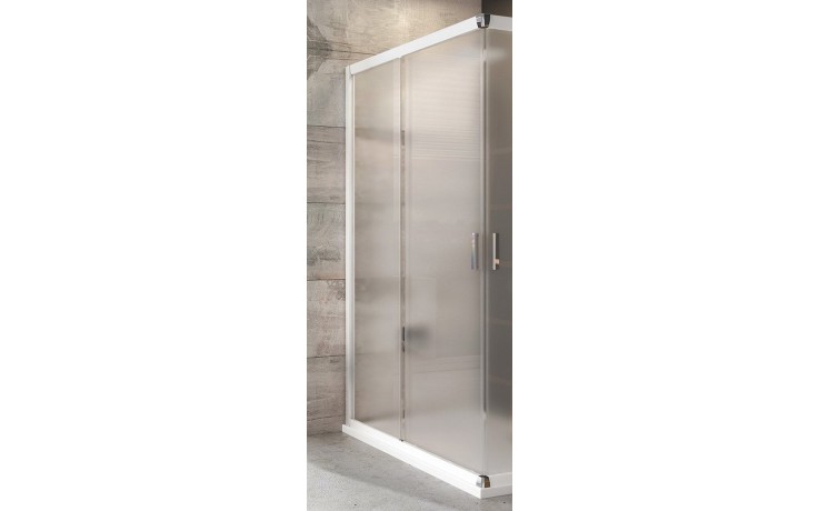 RAVAK BLIX BLRV2K 90 sprchové dveře 90x190 cm, posuvné, bílá/sklo grape