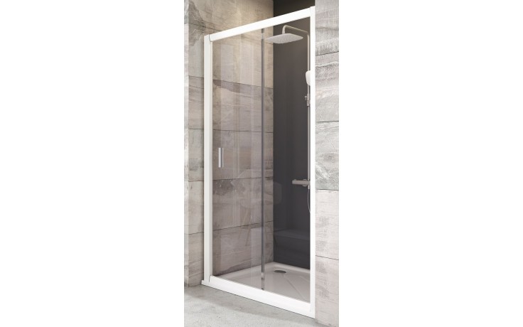 RAVAK BLIX BLDP2 110 sprchové dveře 110x190 cm, posuvné, bílá/sklo transparent