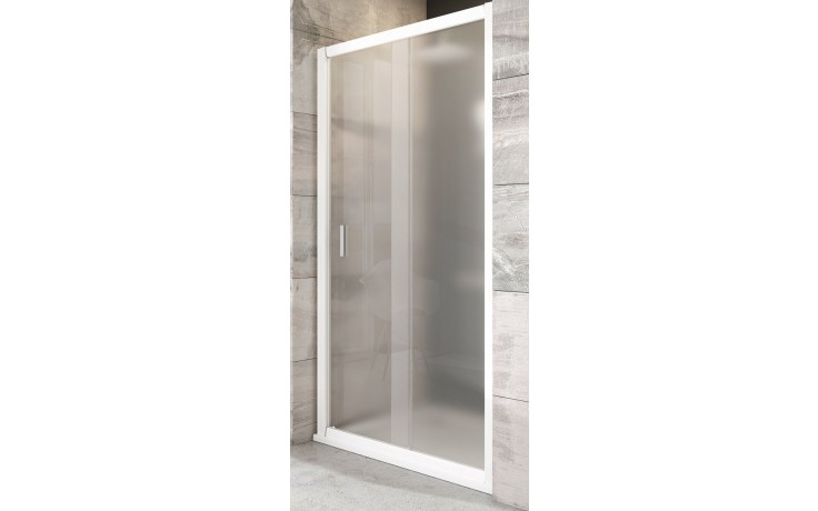 RAVAK BLIX BLDP2 100 sprchové dveře 100x190 cm, posuvné, bílá/sklo grape