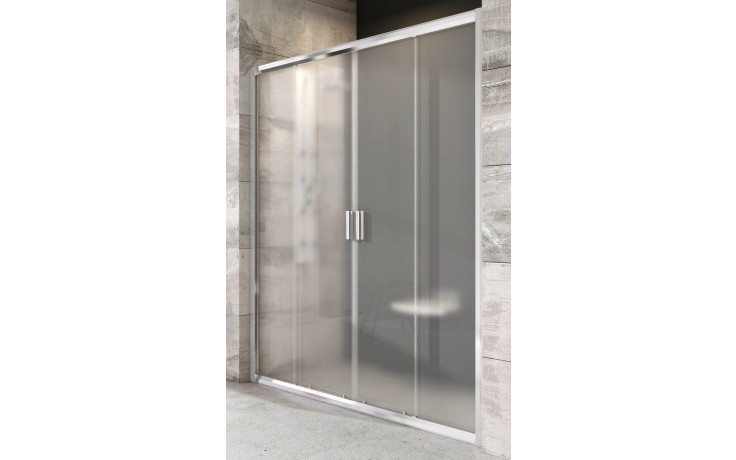 RAVAK BLIX BLDP4 160 sprchové dveře 160x190 cm, posuvné, chrom lesk/sklo grape