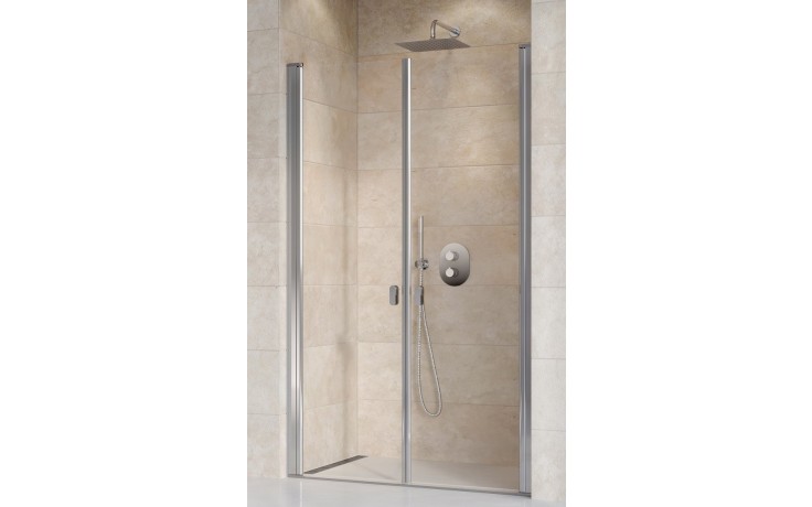 RAVAK CHROME CSDL2 90 sprchové dveře 90x195 cm, lítací, chrom lesk/sklo transparent