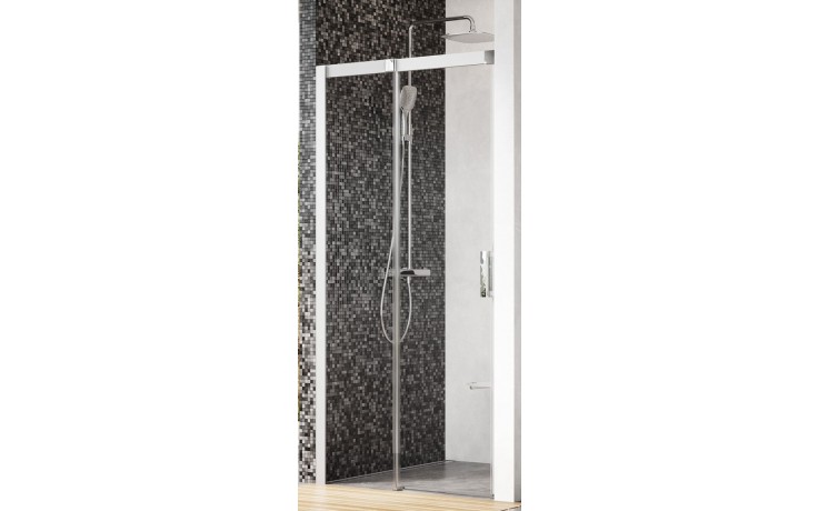 RAVAK MATRIX MSD2 110 L sprchové dveře 110x195 cm, posuvné, levé, satin/sklo transparent