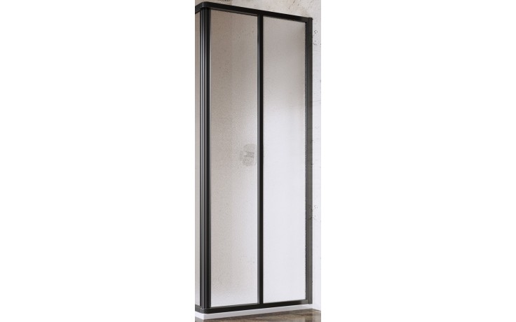 RAVAK SUPERNOVA SRV2 90 sprchové dveře 90x195 cm, posuvné, černá/sklo grape