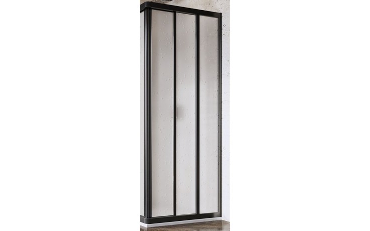 RAVAK SUPERNOVA ASRV3 75 sprchové dveře 75x198 cm, posuvné, černá/plast pearl