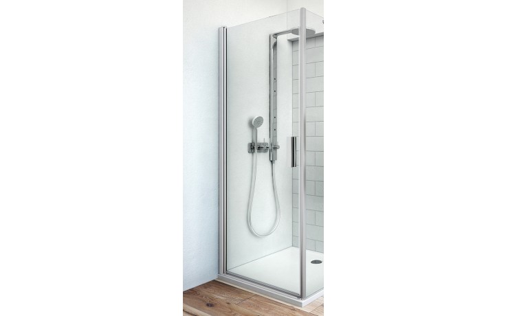 ROTH TOWER LINE TCO1/900 sprchové dveře 90x200 cm, lítací, stříbro/sklo transparent