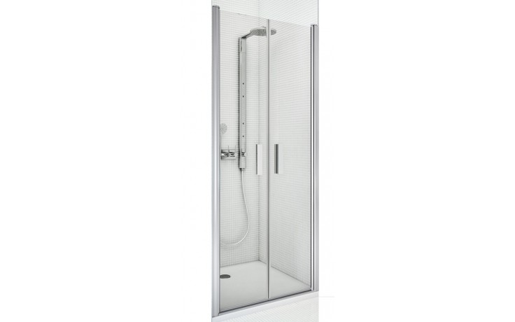 ROTH TOWER LINE TCN2/800 sprchové dveře 80x200 cm, lítací, stříbro/sklo transparent