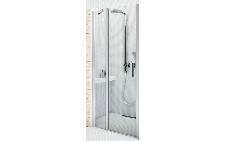 ROTH TOWER LINE TDN1/1100 sprchové dveře 110x200 cm, lítací, stříbro/sklo transparent