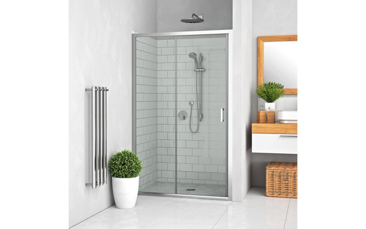 ROTH LEGA LINE LLD2/1600 sprchové dveře 1600x1900mm posuvné pro instalaci do niky, rámové, brillant/transparent